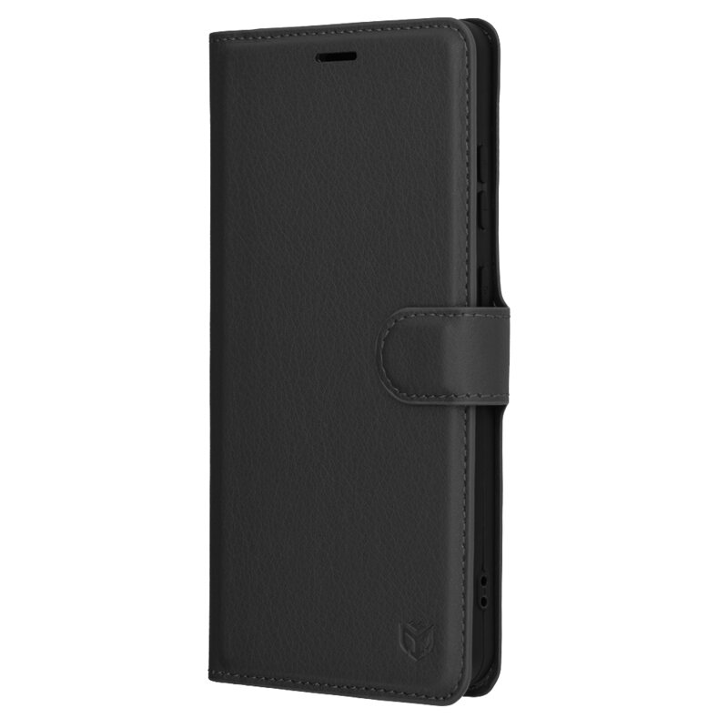 Husa OnePlus 13R Techsuit Leather Folio, negru