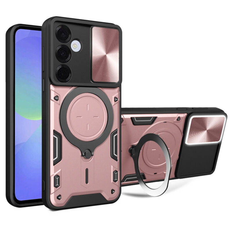Husa Samsung Galaxy A36 5G Techsuit CamGuard Pro, roz auriu