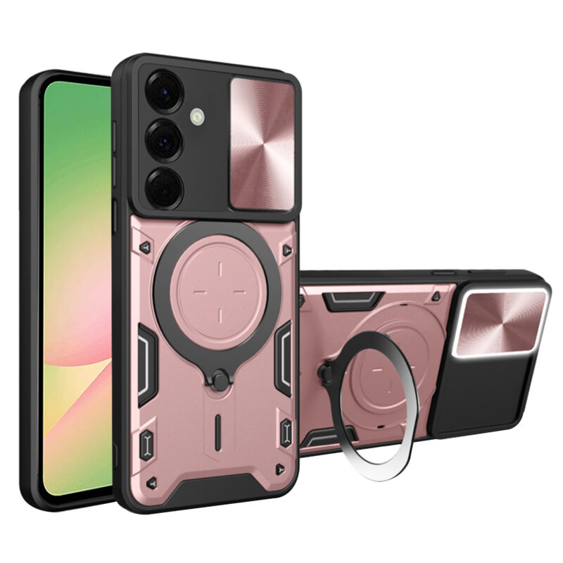 Husa Samsung Galaxy A56 5G Techsuit CamGuard Pro, roz auriu