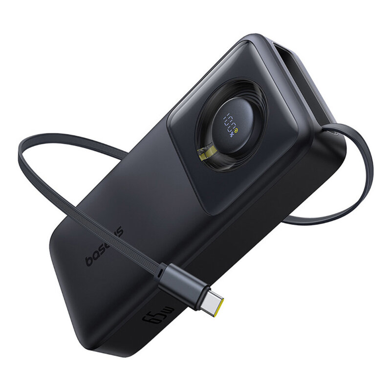 Baterie externa 20000mAh Free2Pull Baseus, 65W, negru, P10073700123-00