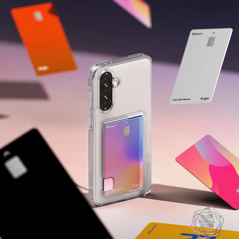 Husa Samsung Galaxy A36 5G Ringke Fusion Card, transparenta