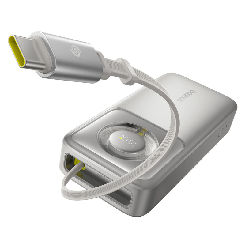 Baterie externa 20000mAh Free2Pull Baseus, 65W, gri, P10073700843-00