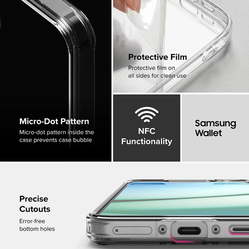 Husa Samsung Galaxy A56 5G Ringke Fusion, transparenta