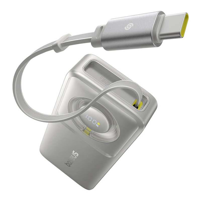 Baterie externa 10000mAh Free2Pull Baseus, 30W, gri, P10073701843-00