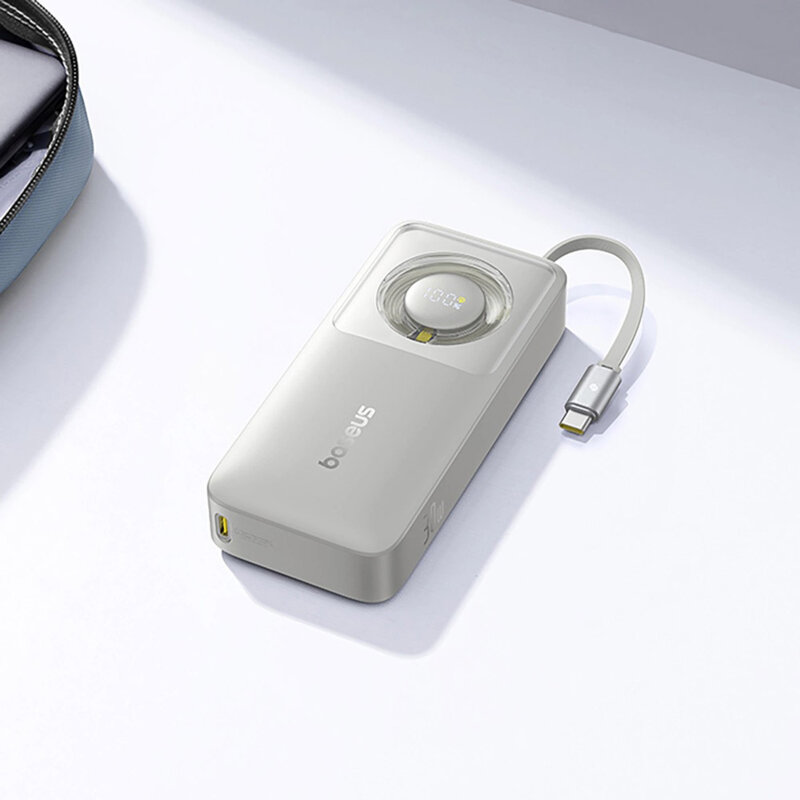 Baterie externa 10000mAh Free2Pull Baseus, 30W, gri, P10073701843-00