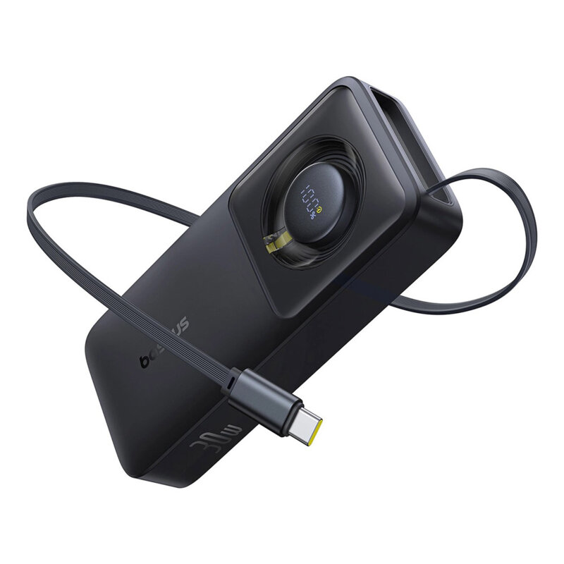 Baterie externa 10000mAh Free2Pull Baseus, 30W, negru, P10073701123-00