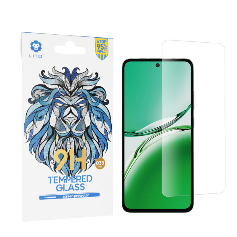 Folie sticla Oppo Reno12 F 4G Lito 9H Tempered Glass, transparenta