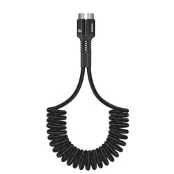 Cablu Type-C flexibil 100W Baseus Fish-Eye, 1m, negru, P10320203111-00