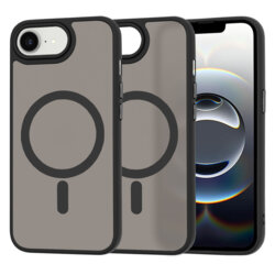 Husa iPhone 16e Techsuit HaloFrost MagSafe Series, negru