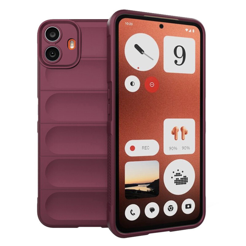 Husa Nothing CMF Phone 1 Techsuit Magic Shield, bordo