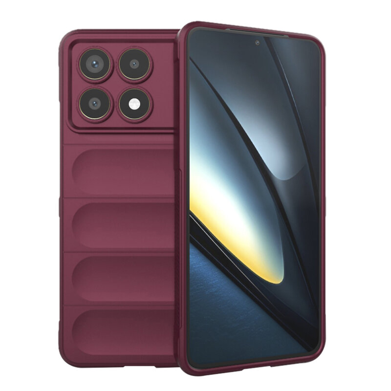 Husa Xiaomi Poco F6 Pro Techsuit Magic Shield, bordo