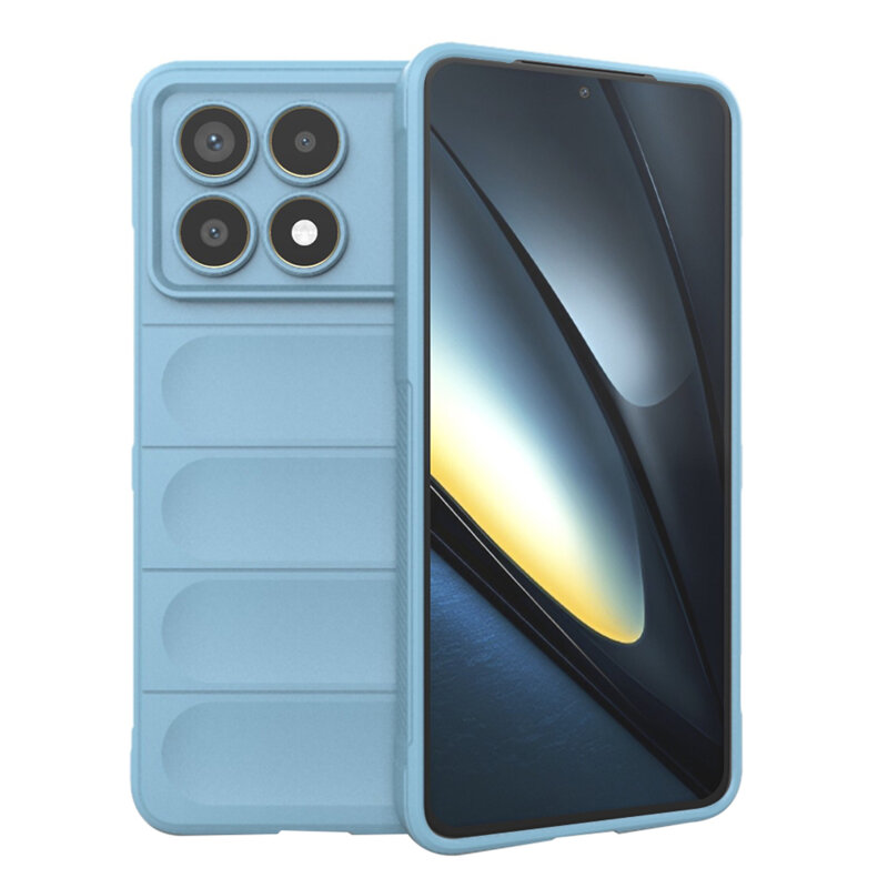 Husa Xiaomi Poco F6 Pro Techsuit Magic Shield, bleu