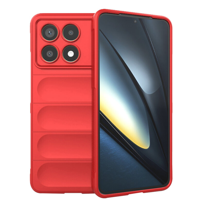 Husa Xiaomi Poco F6 Pro Techsuit Magic Shield, rosu