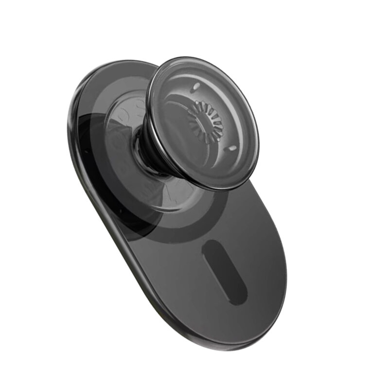 Popsockets original, suport cu functii multiple, Transparent Black