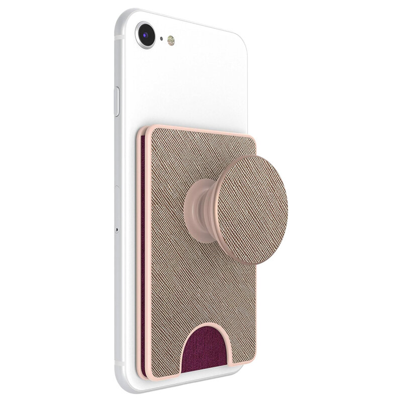 Popsockets original, PopWallet, Saffiano Rose Gold