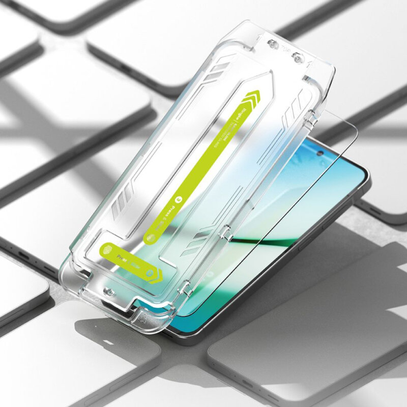 [Pachet 2x] Folie sticla Samsung Galaxy A56 5G Ringke Easy Slide Tempered Glass, transparenta