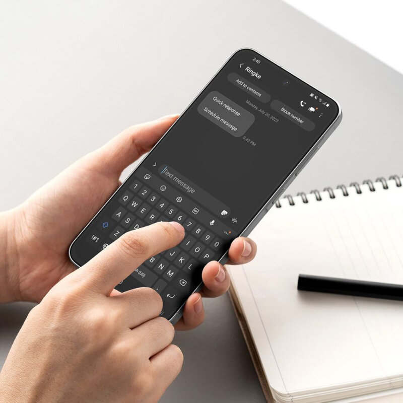 [Pachet 2x] Folie sticla Samsung Galaxy A56 5G Ringke Easy Slide Tempered Glass, transparenta