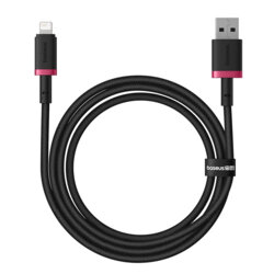 Cablu incarcare iPhone 2.4A Baseus Dura, 1m, rosu, P10377801U01-01