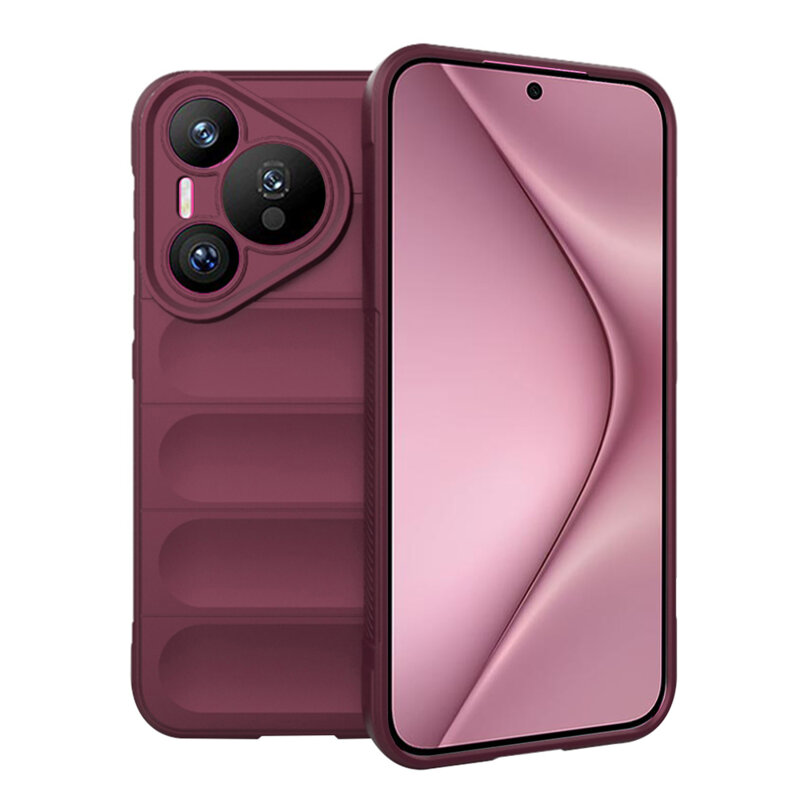 Husa Huawei Pura 70 Techsuit Magic Shield, bordo