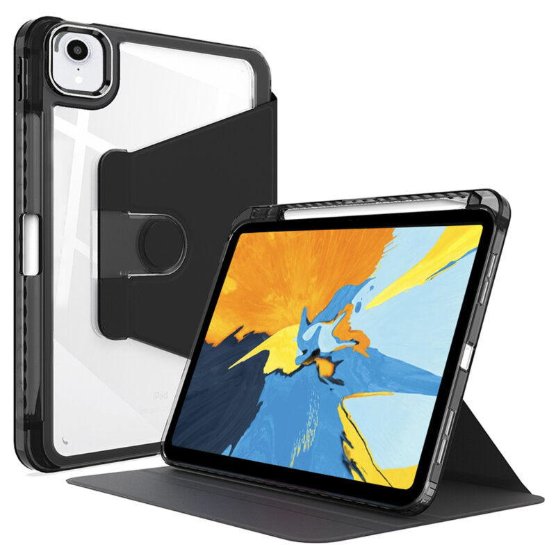 Husa iPad Pro 2018 11.0 A2013/A1934 Techsuit Crystal Vision, negru