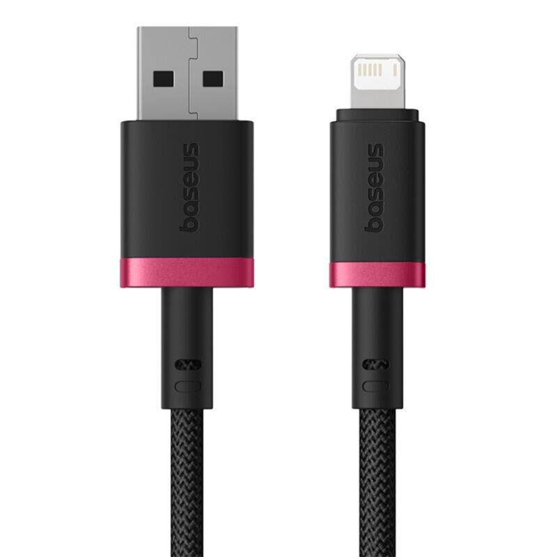 Cablu incarcare iPhone 2.4A Baseus Dura, 2m, negru, P10377801U01-03