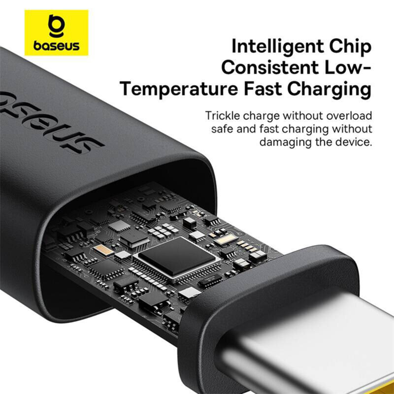 Cablu incarcare laptop 60W Baseus Dura, 1m, negru, P10377802U01-01