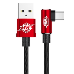 Cablu de date USB-C Baseus MVP Elbow Type - Rosu