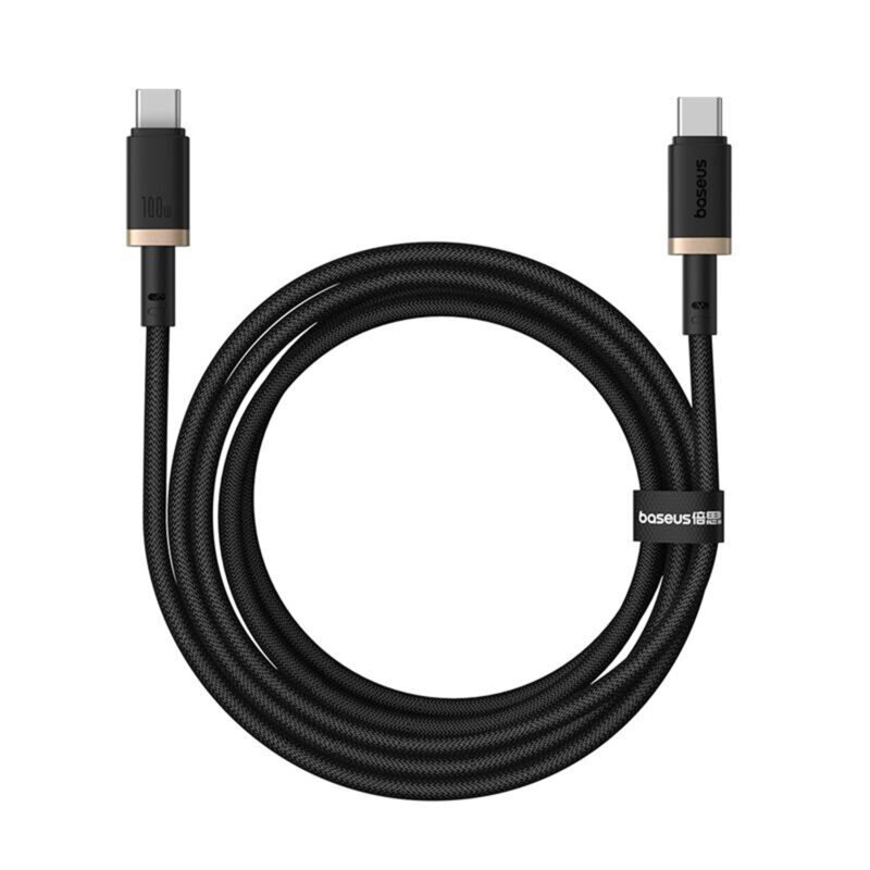 Cablu incarcare MacBook 100W Baseus Dura, 2m, auriu, P10377803U01-02