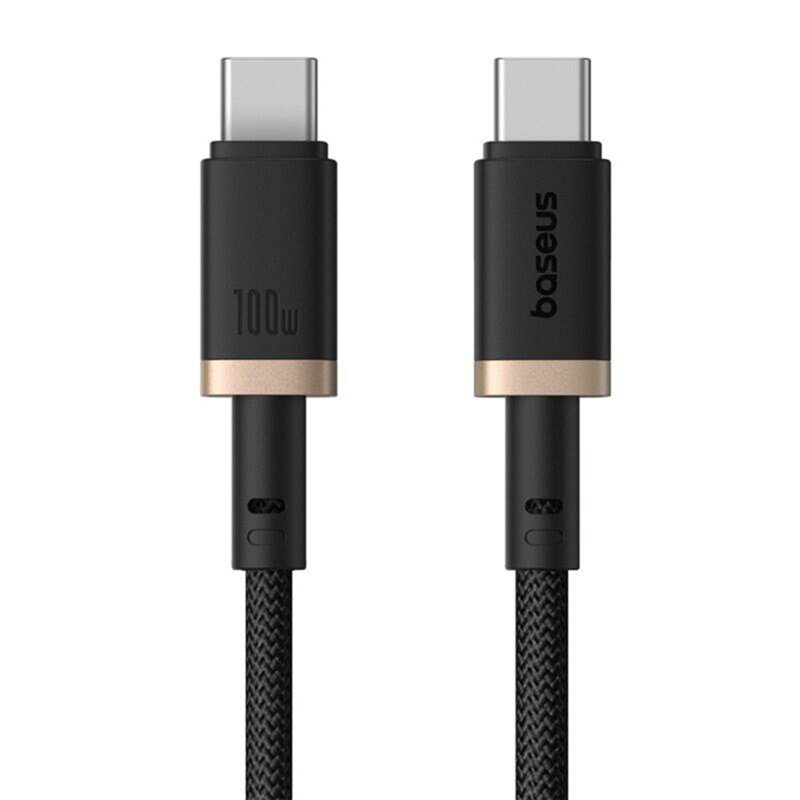 Cablu incarcare MacBook 100W Baseus Dura, 2m, auriu, P10377803U01-02