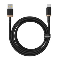 Cablu incarcare laptop 60W Baseus Dura, 2m, auriu, P10377802U01-02