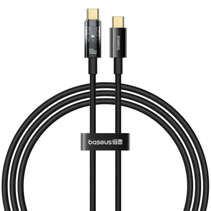 Cablu incarcare Type-C 100W Baseus Explorer, 2m, negru, P10319704111-00