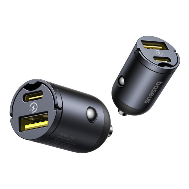 Mini incarcator auto USB Type-C 30W Baseus, C00035001121-02