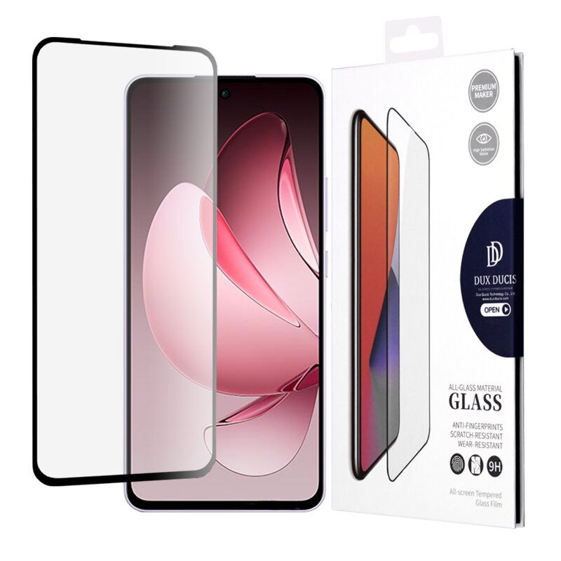 Folie sticla Oppo Reno13 F 4G Dux Ducis Tempered Glass, negru