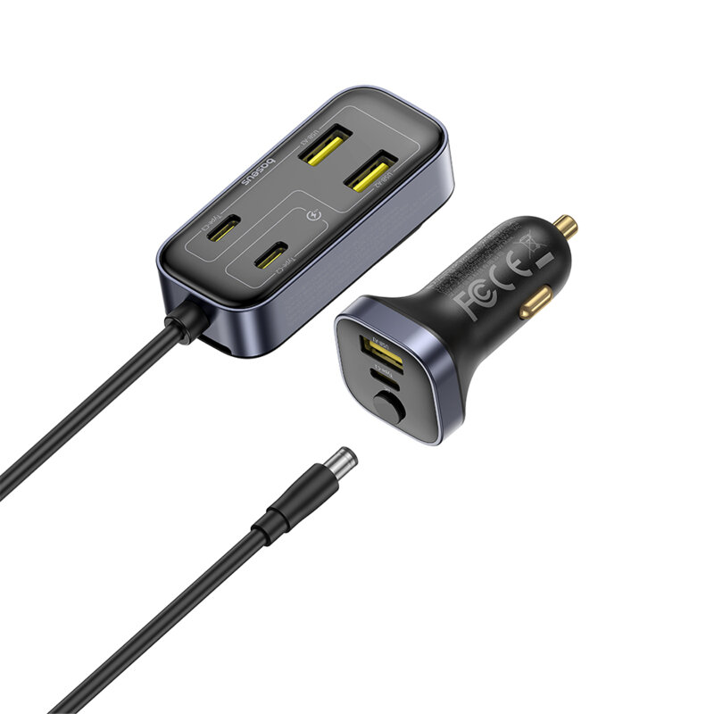 Incarcator auto USB, Type-C + extensie cablu Baseus, C00081100121-00