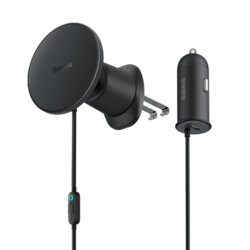 Suport MagSafe, incarcator auto bricheta + cablu 25W Baseus, C40141000111-00