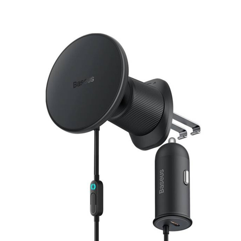 Suport MagSafe, incarcator auto bricheta + cablu 25W Baseus, C40141000111-00