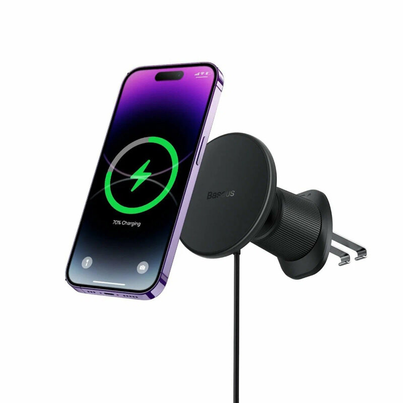 Suport telefon auto cu incarcare wireless 15W Baseus, C40141001111-00