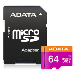 Card memorie 64GB Micro SDXC Adata, AUSDX64GUICL10-RA1