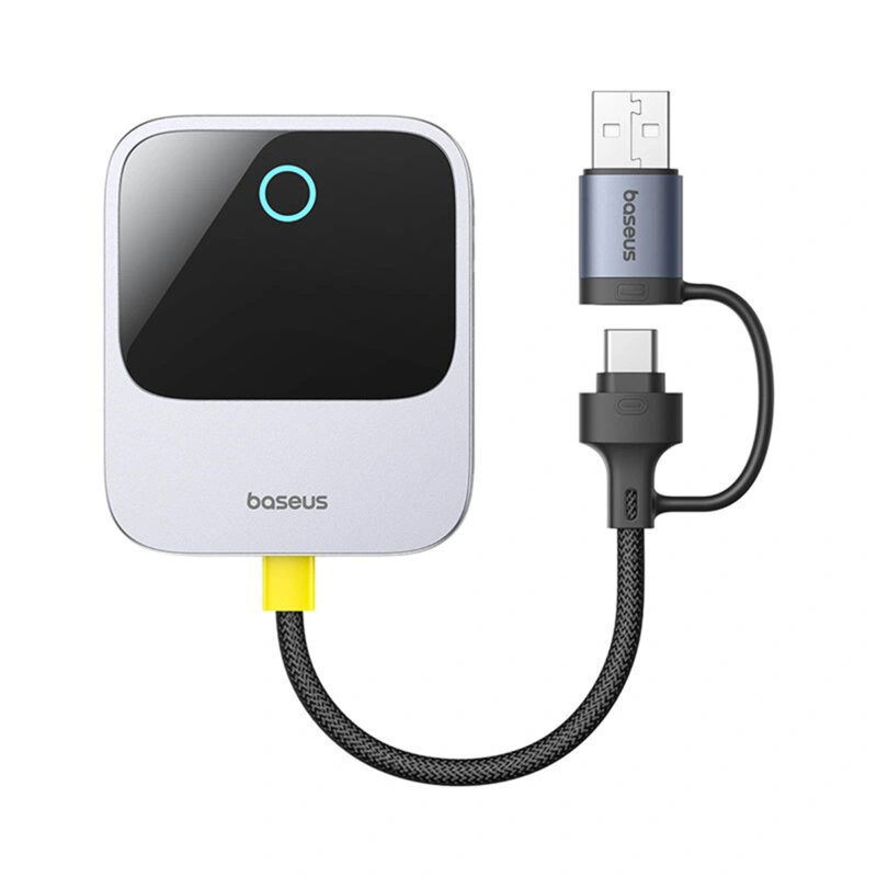 Adaptor wireless CarPlay pentru iPhone Baseus Safe Journey, gri