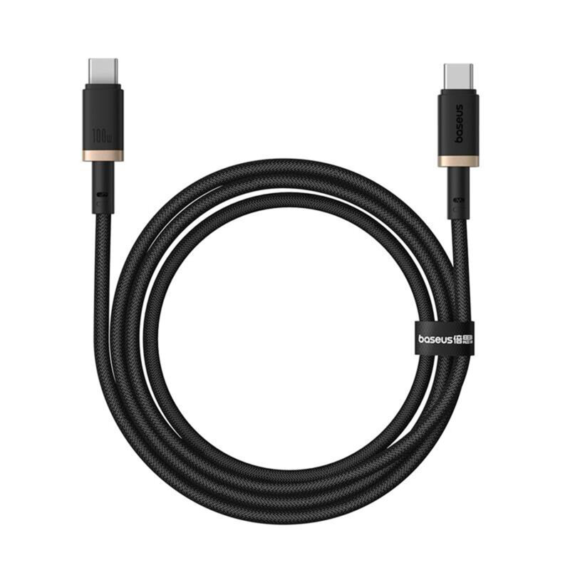 Cablu incarcare MacBook 100W Baseus Dura, 1m, negru, P10377803U01-00