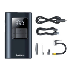 Compresor auto, baterie externa 75W Baseus, 6000mAh, negru