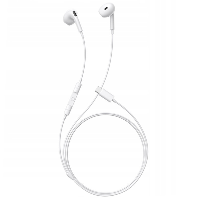 Casti audio semi-in-ear cu fir Type-C Baseus Encok CZ19, alb