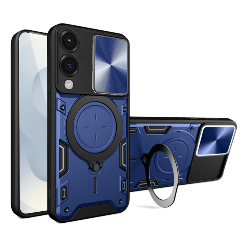 Husa Samsung Galaxy S25 Edge Techsuit CamGuard Pro, albastru