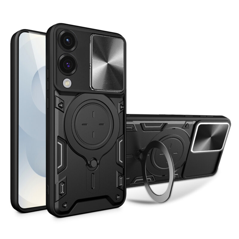 Husa Samsung Galaxy S25 Edge Techsuit CamGuard Pro, negru
