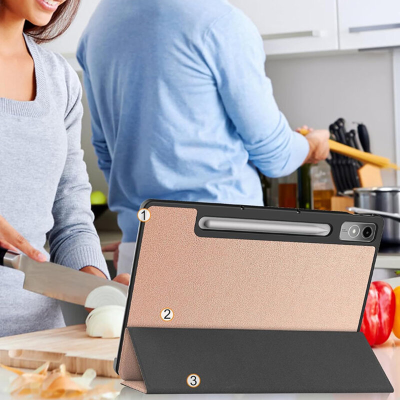 Husa Lenovo Tab P12 Techsuit FoldPro, albastru