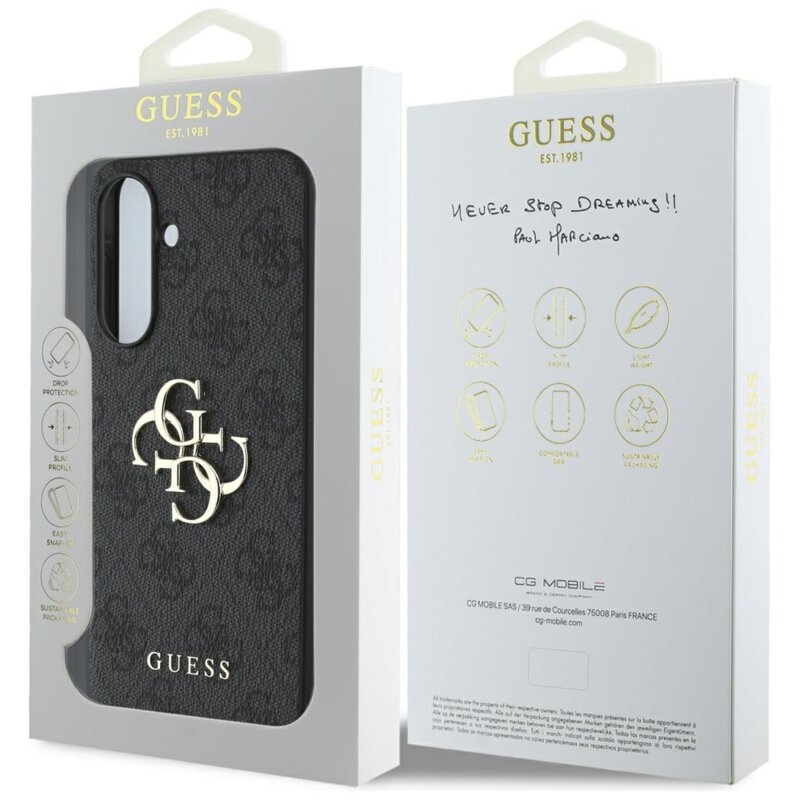 Husa originala Guess Samsung Galaxy A56 5G Hardcase 4G Big Logo, negru, GUHCSA564GMGGR