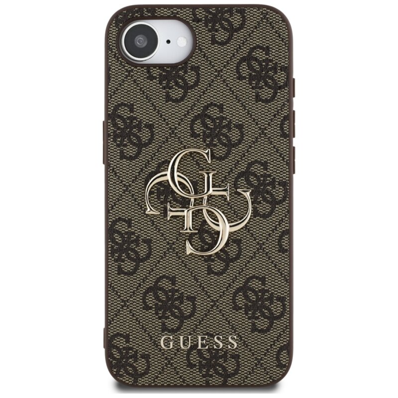 Husa originala Guess iPhone 16e Hardcase 4G Big Logo, maro, GUHCPSE44GMGBR