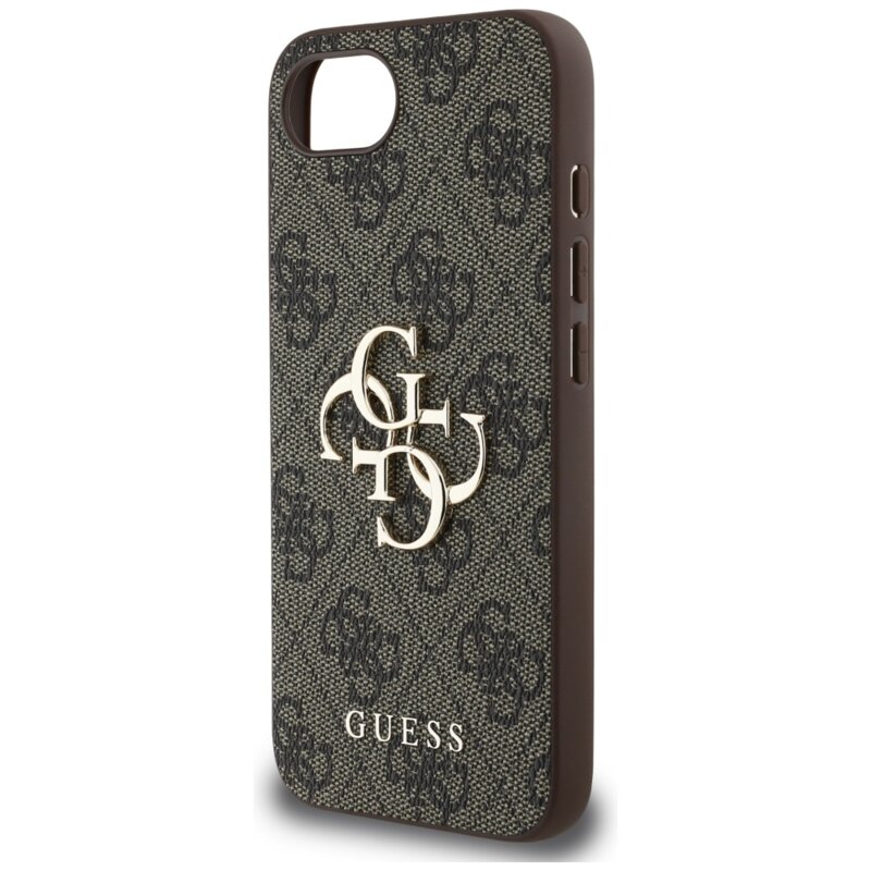 Husa originala Guess iPhone 16e Hardcase 4G Big Logo, maro, GUHCPSE44GMGBR