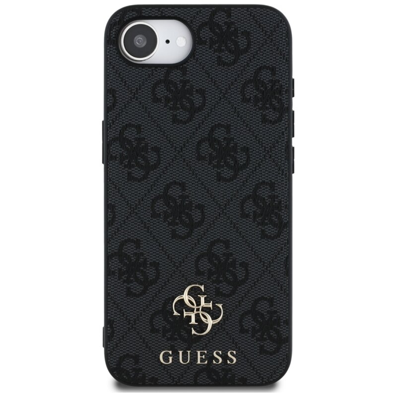 Husa originala Guess iPhone 16e Hardcase 4G Classic MagSafe, negru, GUHMPSE4P4SM4MK