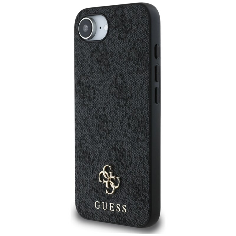 Husa originala Guess iPhone 16e Hardcase 4G Classic MagSafe, negru, GUHMPSE4P4SM4MK